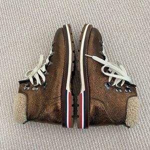 Moncler Blanche Genuine Shearling Hiking Boot